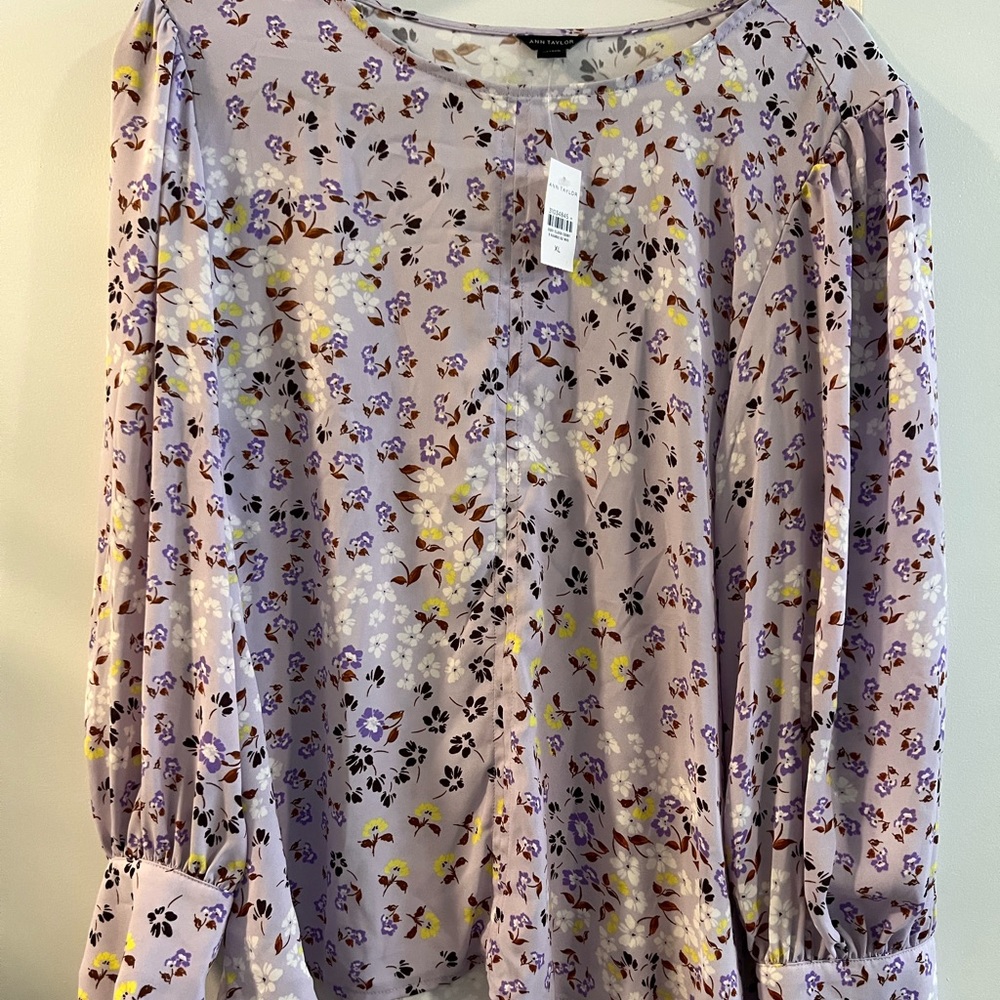 Ann Taylor floral blouse